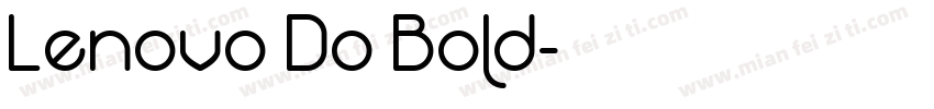 Lenovo Do Bold字体转换